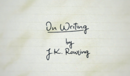 On writing by J.K. Rowling