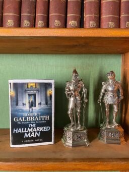 the hallmaked man book with silver figures